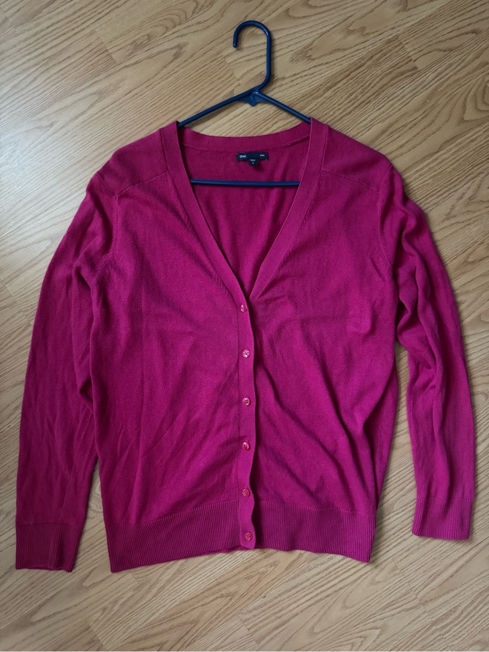 GAP Women’s Magenta Knit Cardigan Button Sweater XL